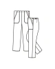 Dámské kalhoty 0470 - nákres