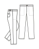 Pánské kalhoty 0462 - nákres