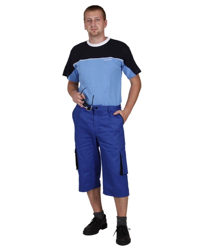 Pánské pracovní 3/4 kalhoty - modré