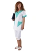 Dámská zdravotnická halena 0287 - bílo-tyrkysová Dámská zdravotnická halena 0287 - bílo-tyrkysová