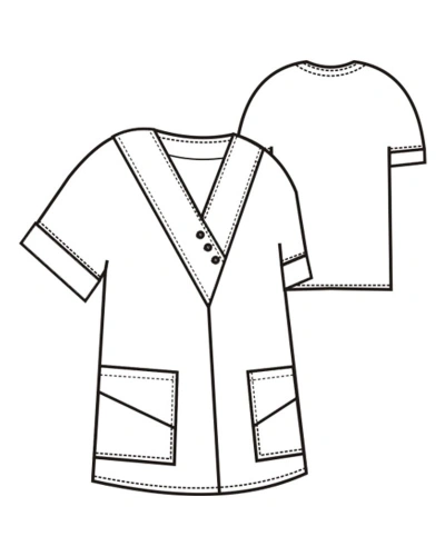 Dámská halena 0287, bílá Dámská halena 0287, bílá