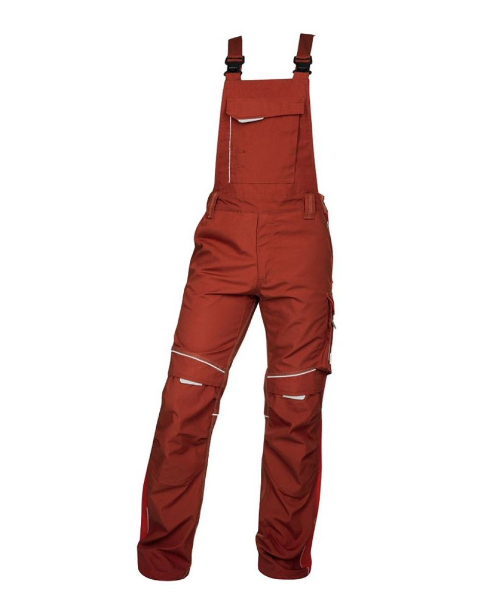Levně Kalhoty s laclem URBAN H6414 - VS182 - červené