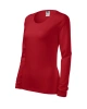 Dámské tričko SLIM, dlouhý rukáv - červené