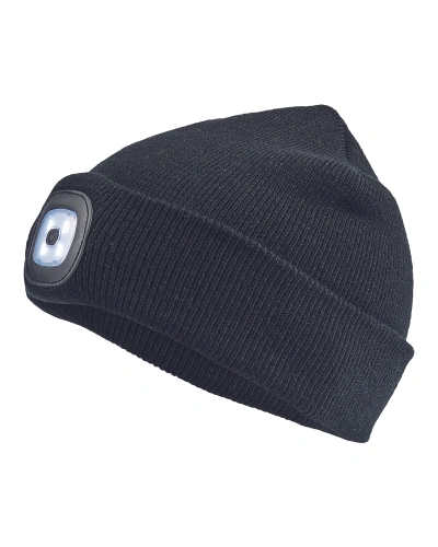 Čepice DEEL s led lampou - černá