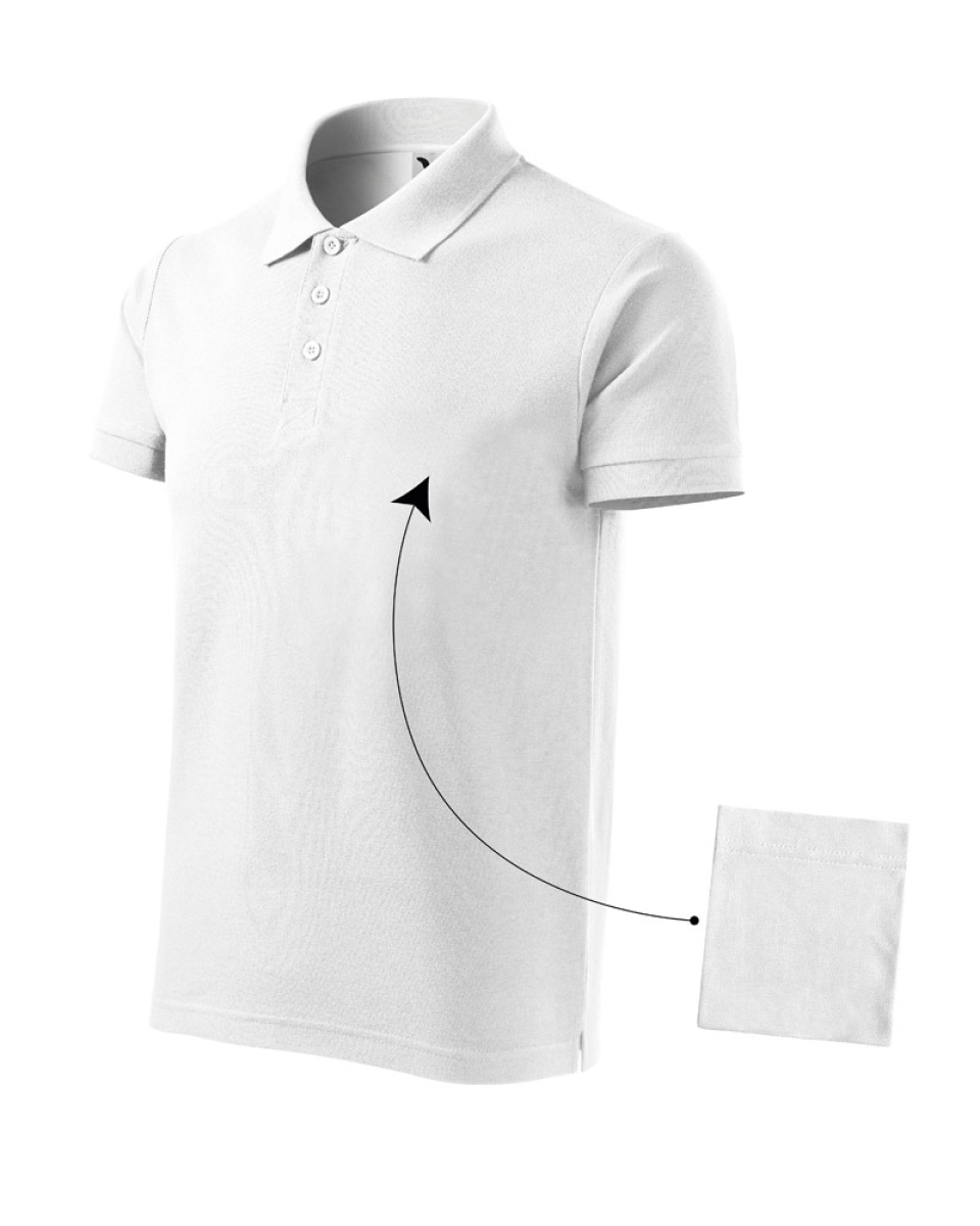 Levně ESHOP - Polokošile pánská Cotton 212 - S-XXL - bílá
