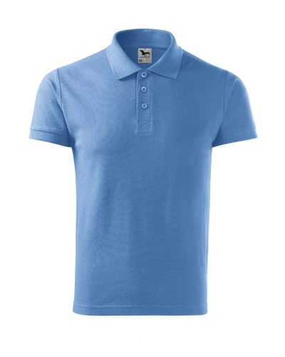 Pánská polokošile COTTON - nebesky modrá