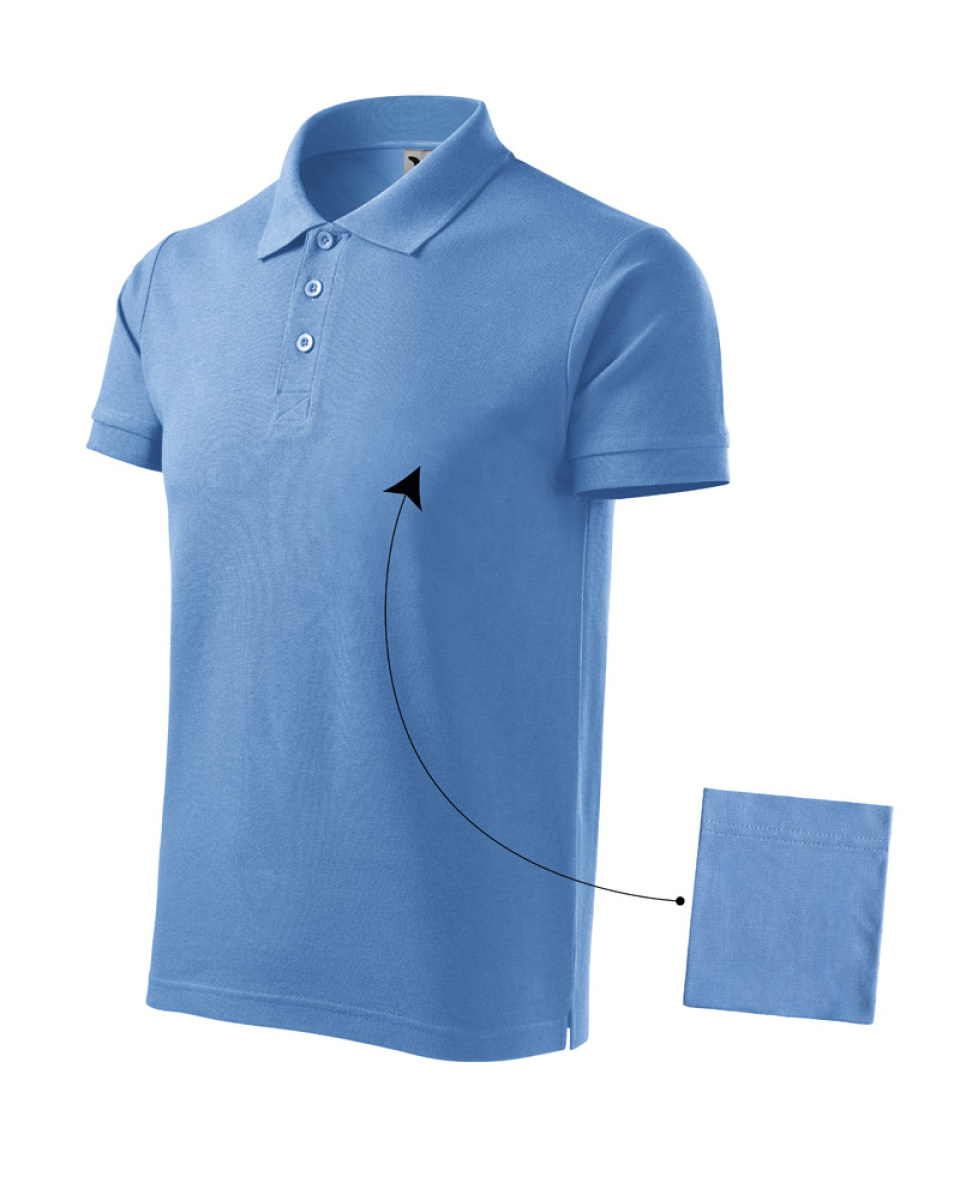 Levně ESHOP - Polokošile pánská Cotton 212 - S-XXL - nebesky modrá