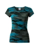 Triko dámské Camo Pure C22- camouflage petrol