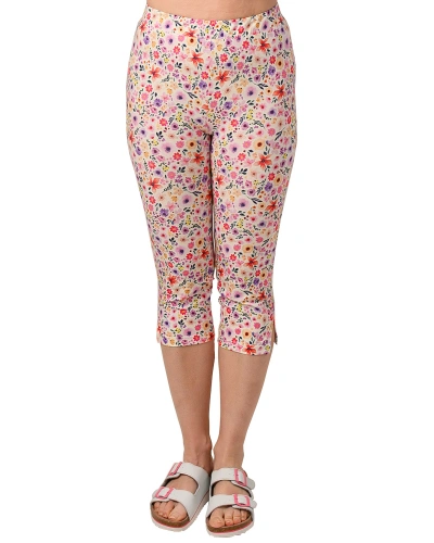 Dámské 3/4 legíny REGÍNA, květy Dámské 3/4 legíny REGÍNA, květy