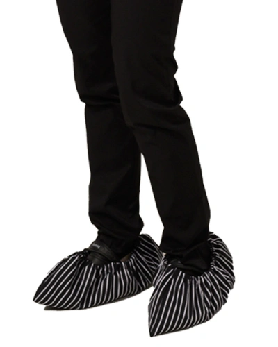 Návleky na boty, černobílý proužek