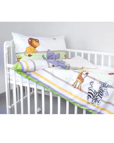 Dětské bavlněné povlečení do postýlky – Safari Dětské bavlněné povlečení do postýlky – Safari