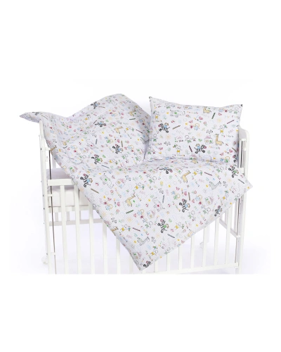 Dětské bavlněné povlečení do postýlky – Omalovánky