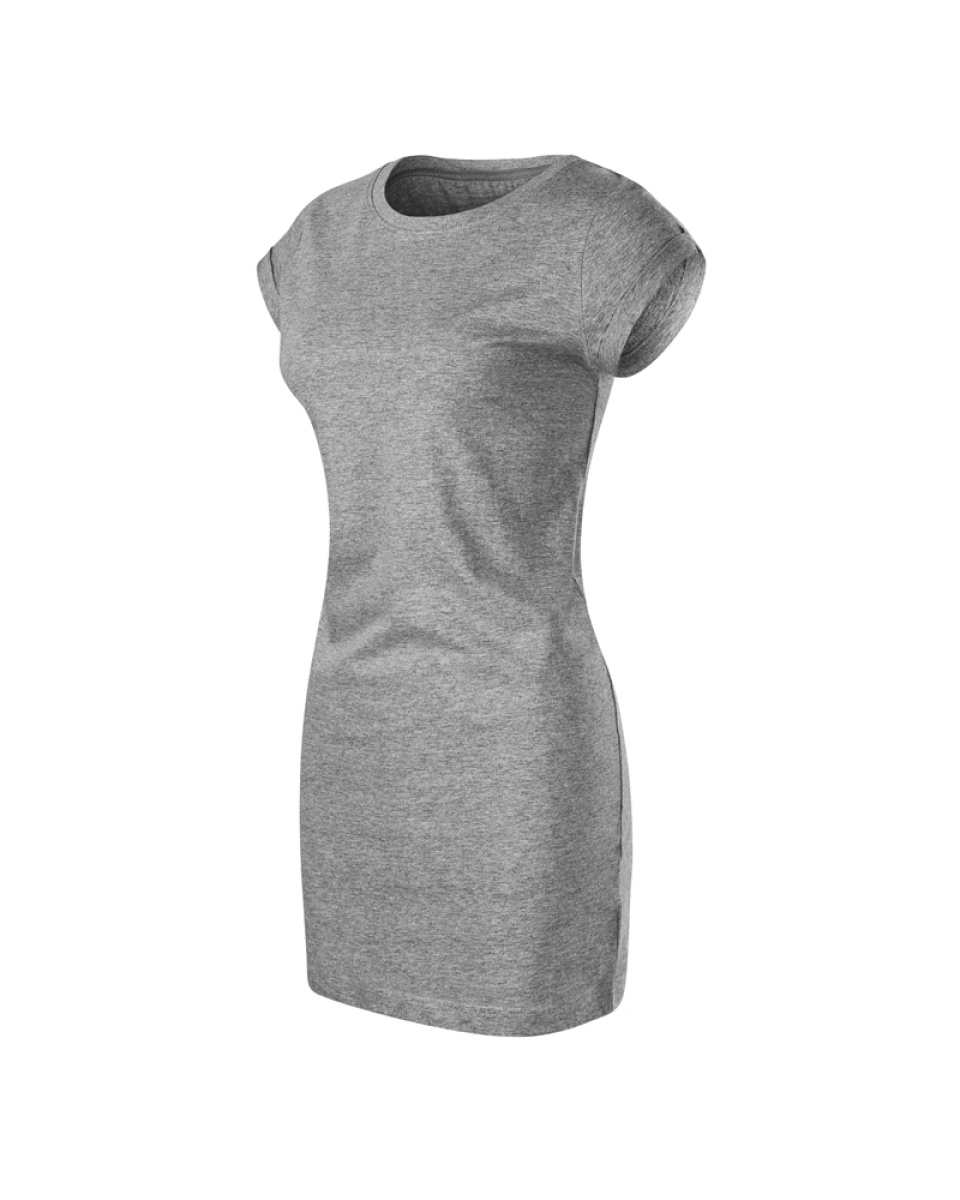 Levně Šaty dámské FREEDOM 178 - XS-XXL - šedý melír