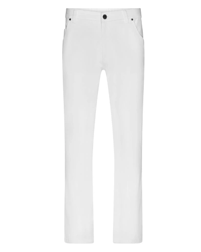 Pánské pracovní kalhoty, bílé, JN3002