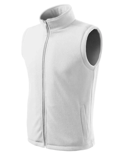 Unisexová fleecová vesta NEXT - bílá