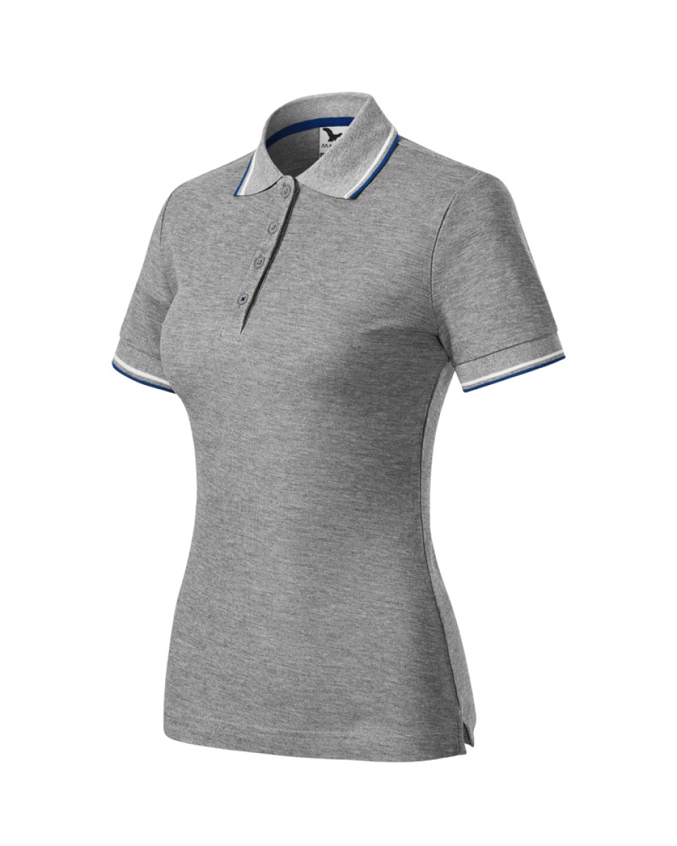 Levně Dámská polokošile FOCUS - XS-XXL - tmavě šedý melír