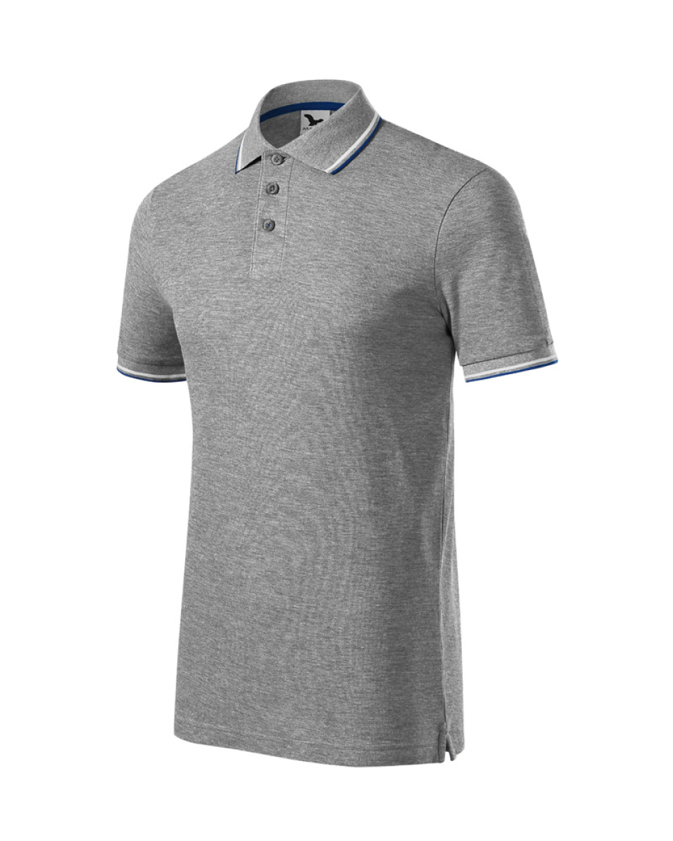 Levně ESHOP - Pánská polokošile FOCUS 232 - S-XXL - tmavě šedý melír