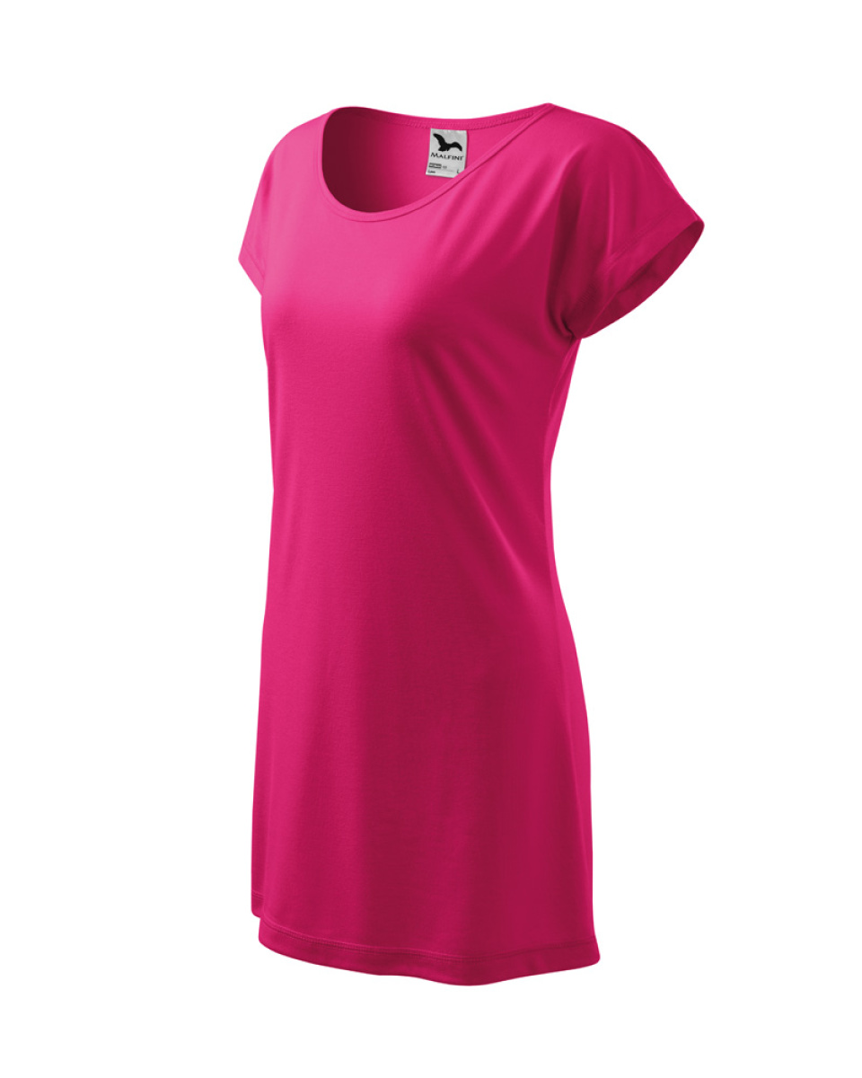 Levně Triko/šaty dámské Love 123 - XS-XXL - purpurová