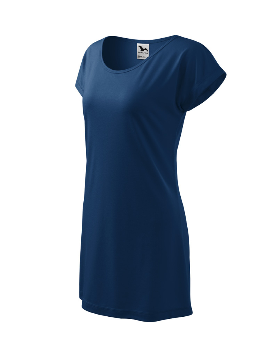 Levně Triko/šaty dámské Love 123 - XS-XXL - půlnoční modrá