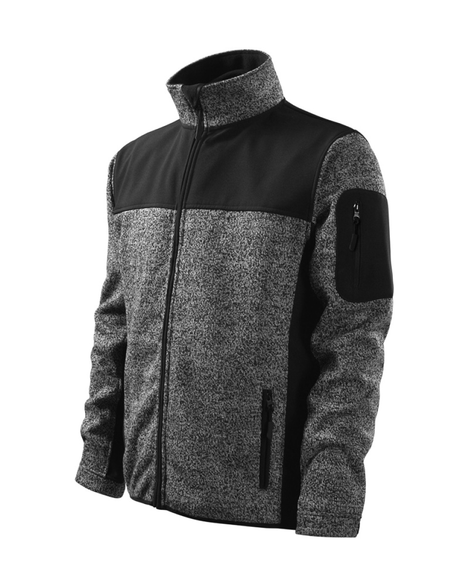 Levně ESHOP - Bunda pánská softshellová Malfini Casual 550 - knit gray