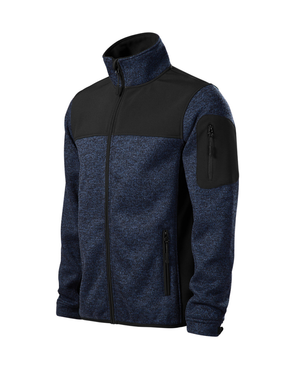 Levně ESHOP - Bunda pánská softshellová Malfini Casual 550 - knit blue