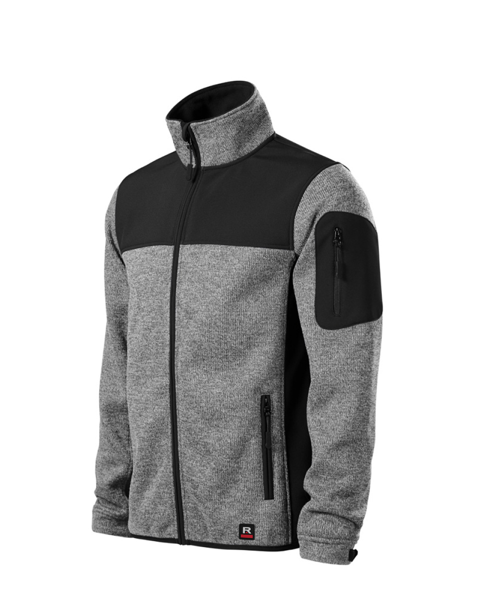 Levně ESHOP - Bunda pánská softshellová Malfini Casual 550 - knit light gray