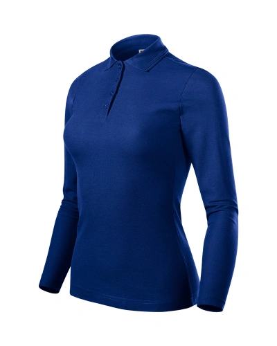 Dámská polokošile PIQUE POLO LS - královská modrá