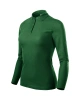 Dámská polokošile PIQUE POLO LS - lahvově zelená