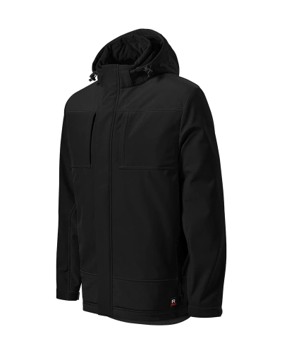 Bunda softshellová VERTEX, zimní, pánská, černá