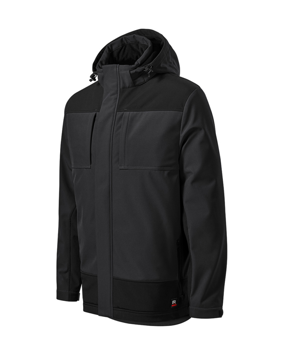 Levně Bunda softshellová VERTEX, zimní, pánská, S-3XL, ebony gray