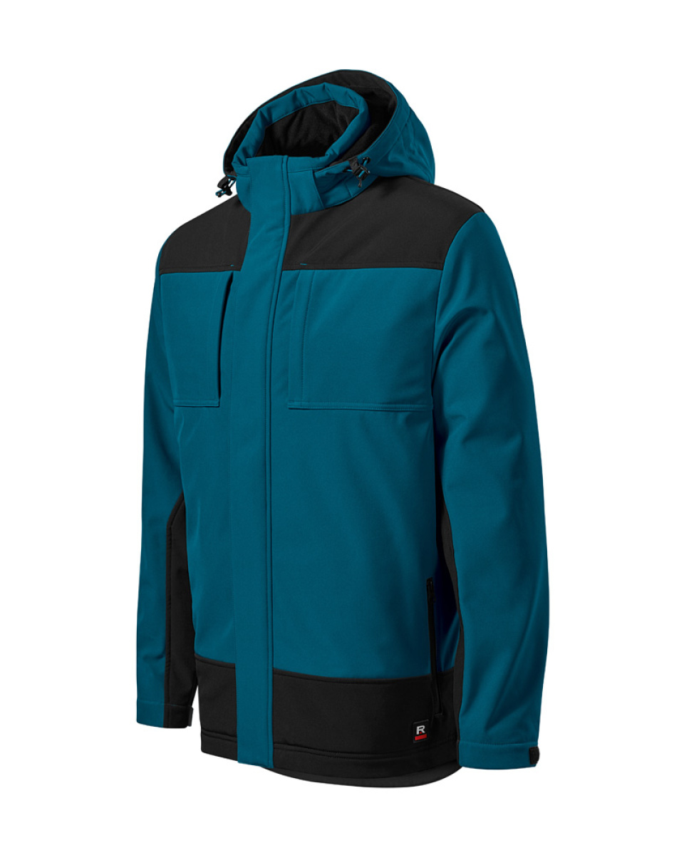 Levně Bunda softshellová VERTEX, zimní, pánská, S-3XL, petrolejová