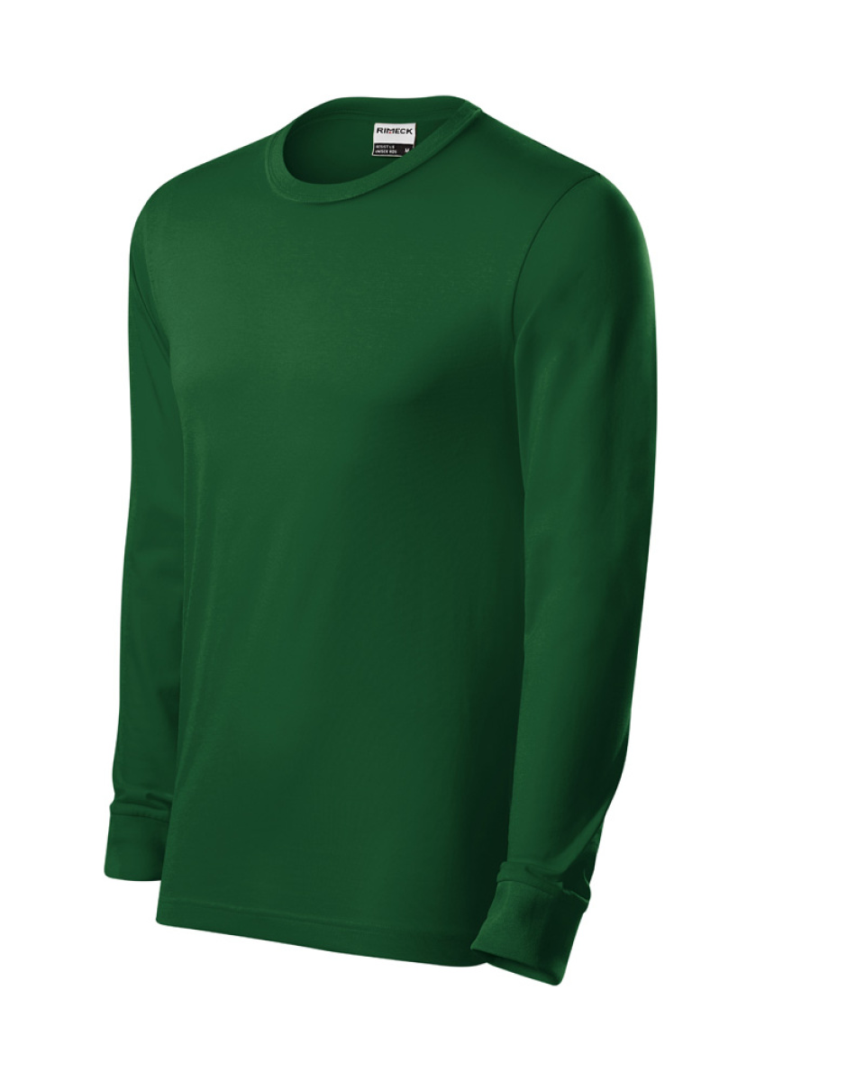 Levně ESHOP - Triko unisex dl.rukáv, RESIST LS - R05 - S-XXL - láhvově zelená