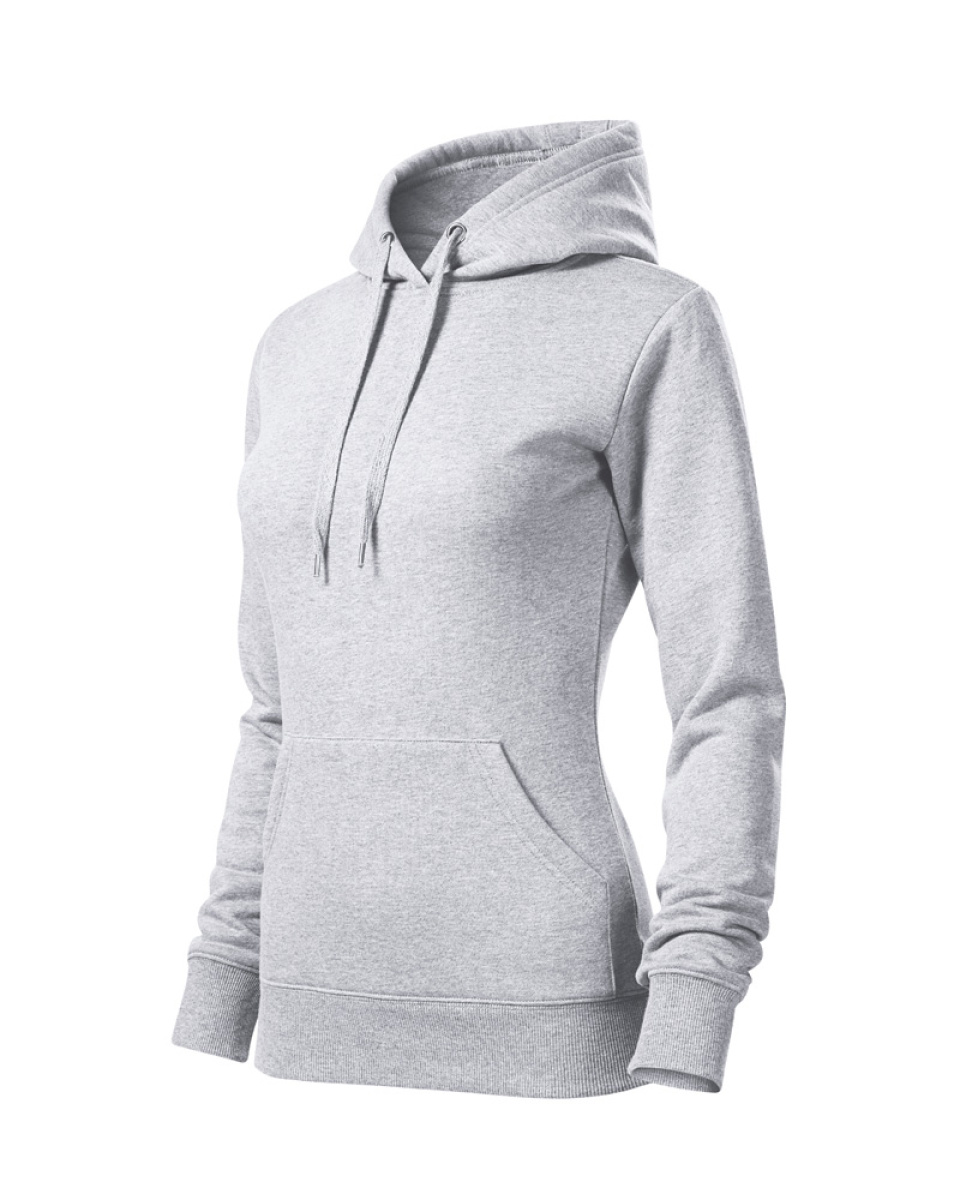 Levně Mikina dámská CAPE 414 - XS-XXL - světle šedý melír