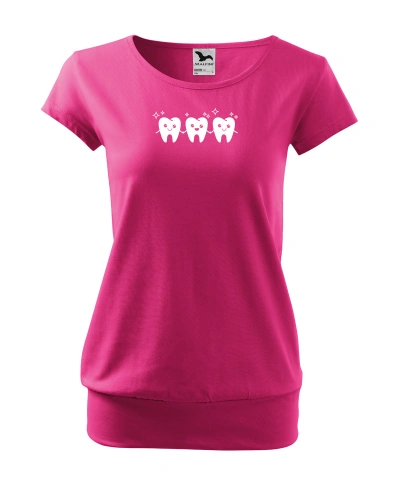 Dámské tričko City 120, purpurová