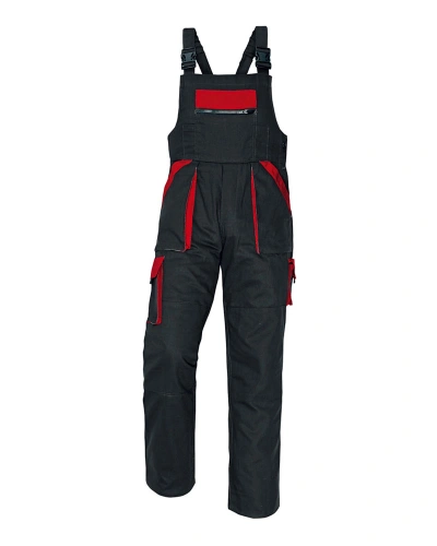 Pánské kalhoty s laclem MAX, černo-červené