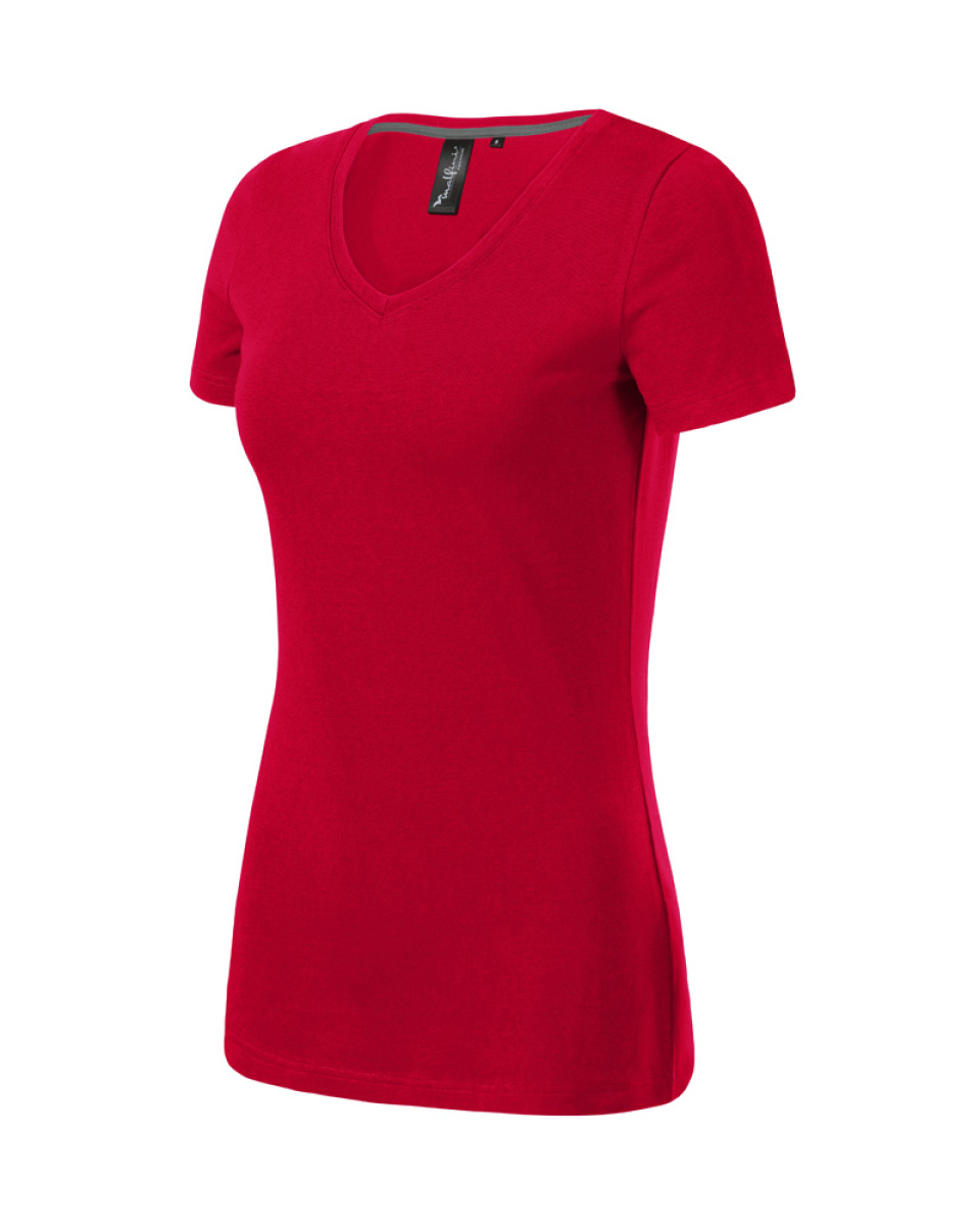 Levně Tričko ACTION V-NECK, dámské, S-XL- formula red