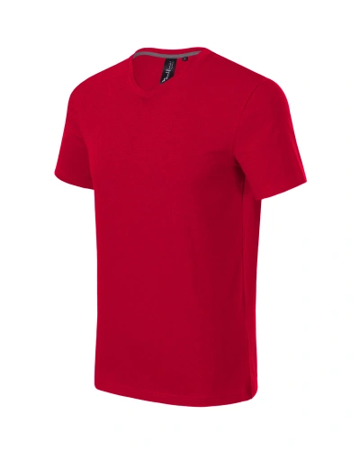 Pánské tričko ACTION V-NECK - formula red