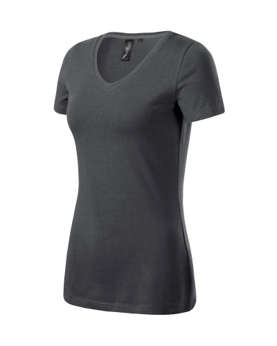 Dámské tričko ACTION V-NECK - light anthracite Dámské tričko ACTION V-NECK - light anthracite