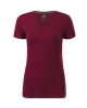 Dámské tričko ACTION V-NECK - garnet