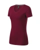 Dámské tričko ACTION V-NECK - garnet