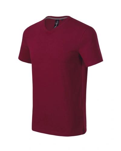 Pánské tričko ACTION V-NECK - Garnet