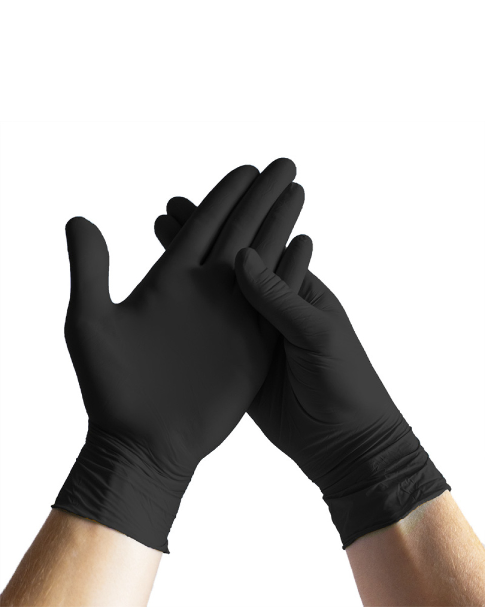 Levně Rukavice latexové NITRIL STRONG 3 , nepudrované, 5,8 g, 100ks, černé