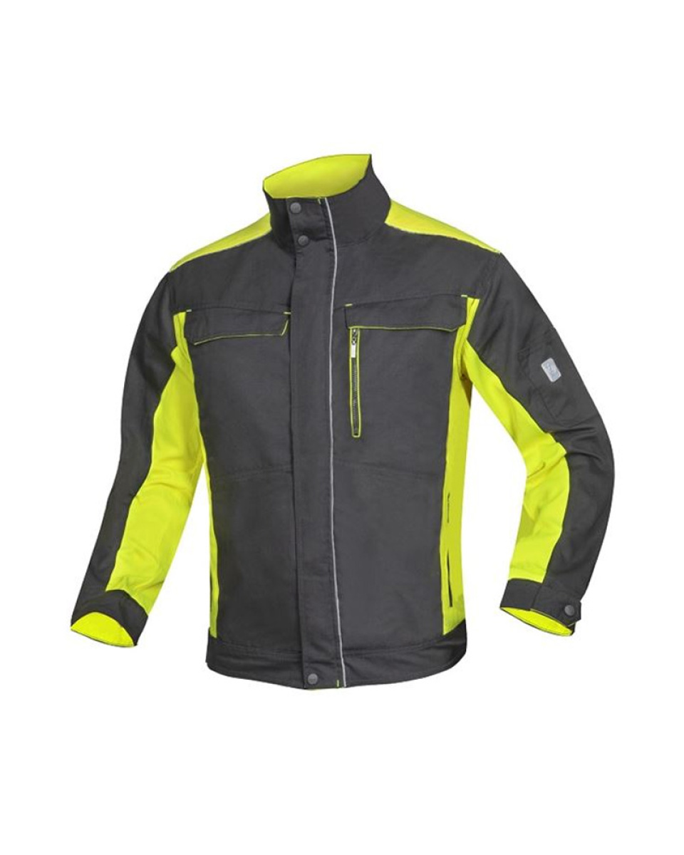 Levně Pracovní blůza NEON - H6400 - černo-žlutá