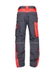 Pracovní montérkové kalhoty NEON - černo - červené