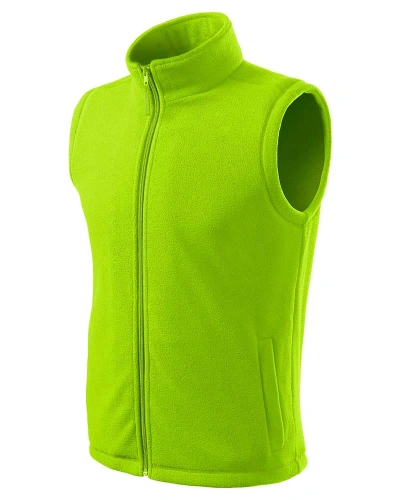 Unisexová fleecová vesta NEXT - limetková