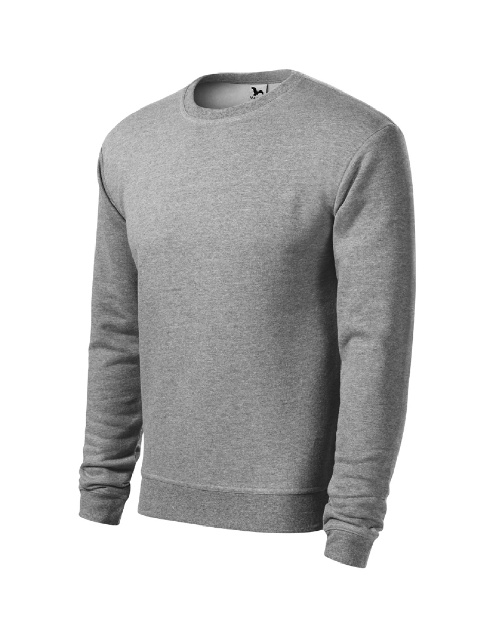 Levně ESHOP - Mikina pánská Essential 406 - tmavě šedý melír