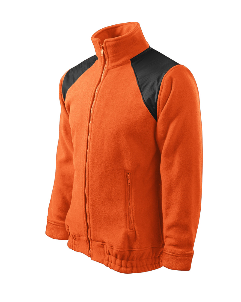 Levně ESHOP - Mikina fleece unisex Jacket HI-Q 506 - oranžová