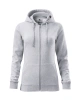 Dámská mikina TRENDY ZIPPER - světle šedý melír