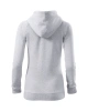 Dámská mikina TRENDY ZIPPER - světle šedý melír