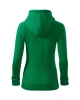 Dámská mikina TRENDY ZIPPER - středně zelený